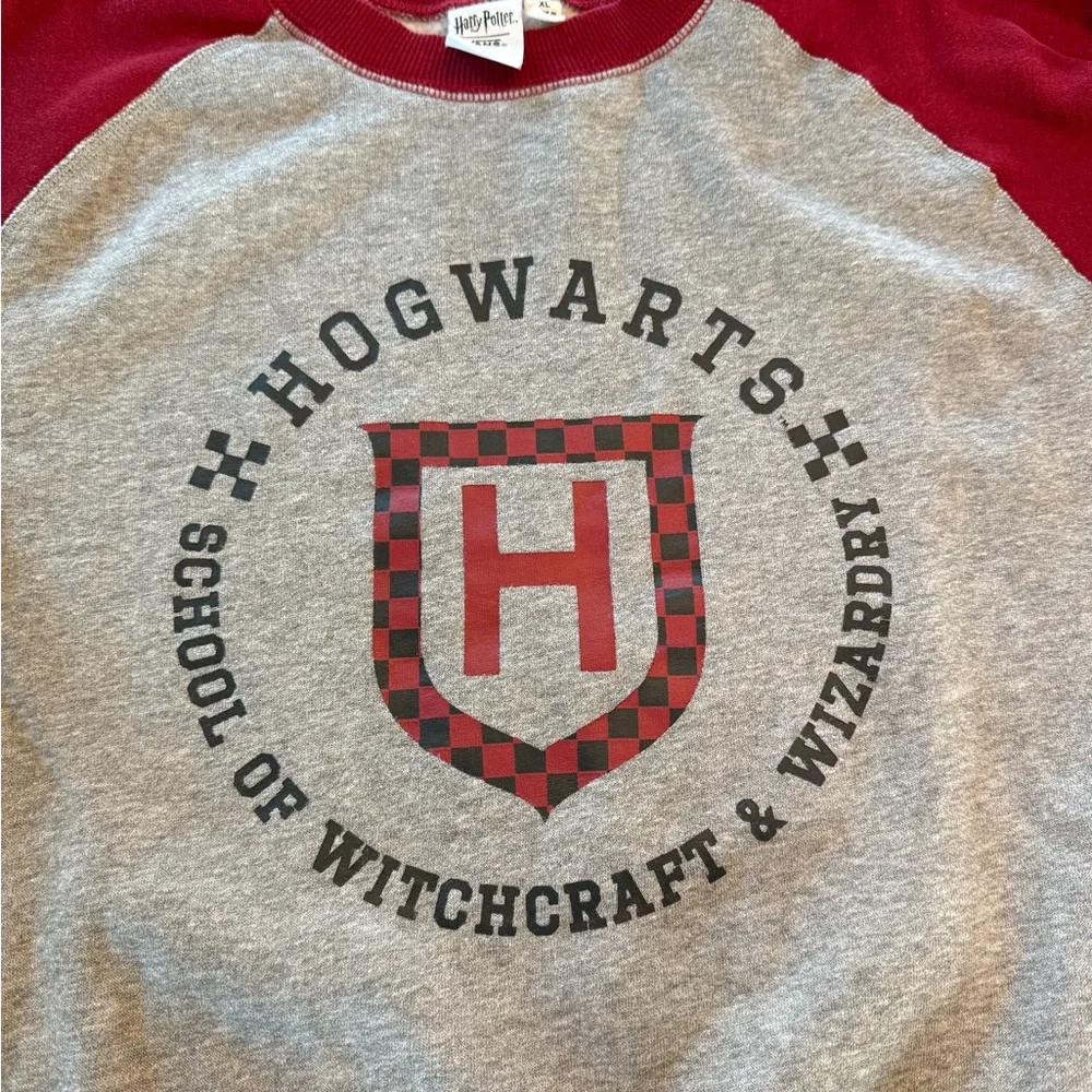 Hogwarts Red and Gray Crewneck Sweater - Picture 2 of 6